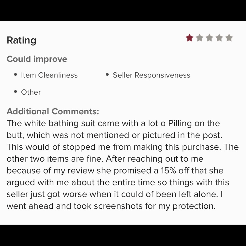 Buyer beware this seller on Poshmark